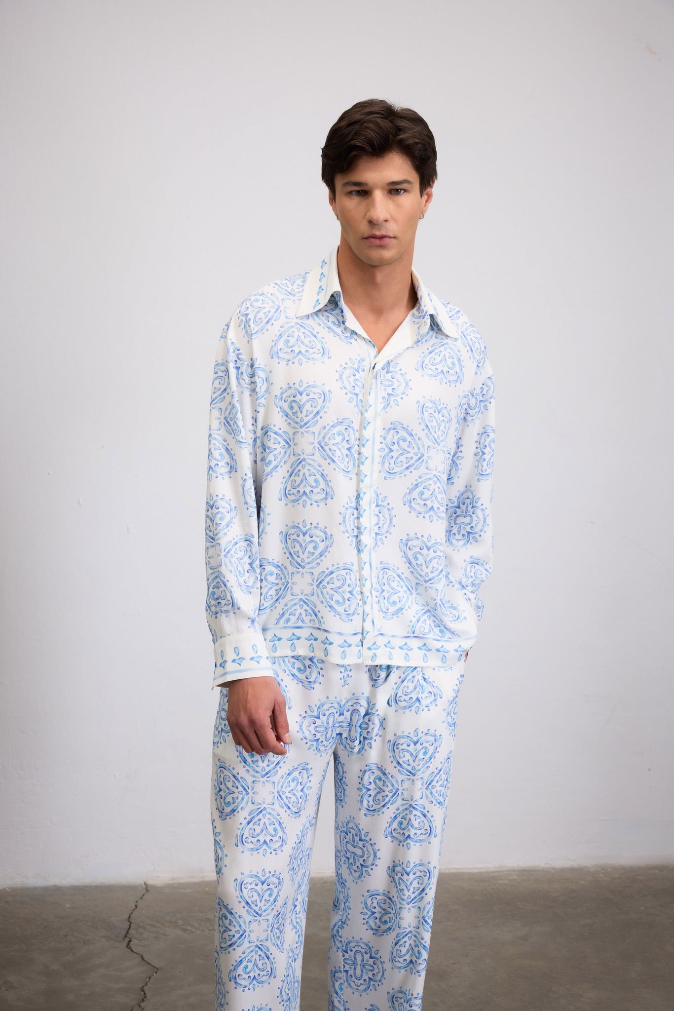 BLEU CERAMIC PRINTED SHIRT