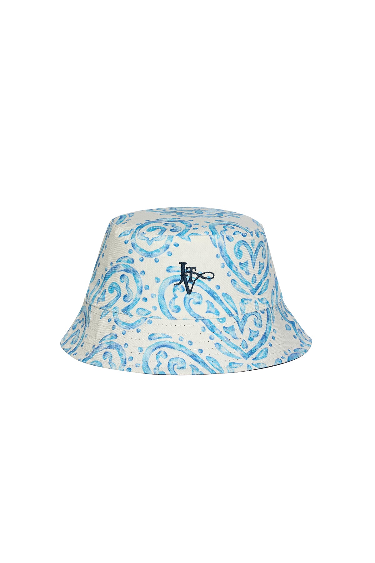 BLEU CERAMIC PRINTED BUCKET HAT