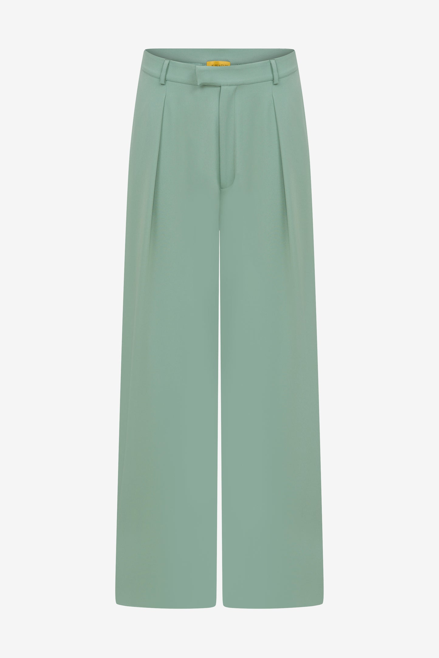 BASIS WIDE-LEG PANTS - GREEN