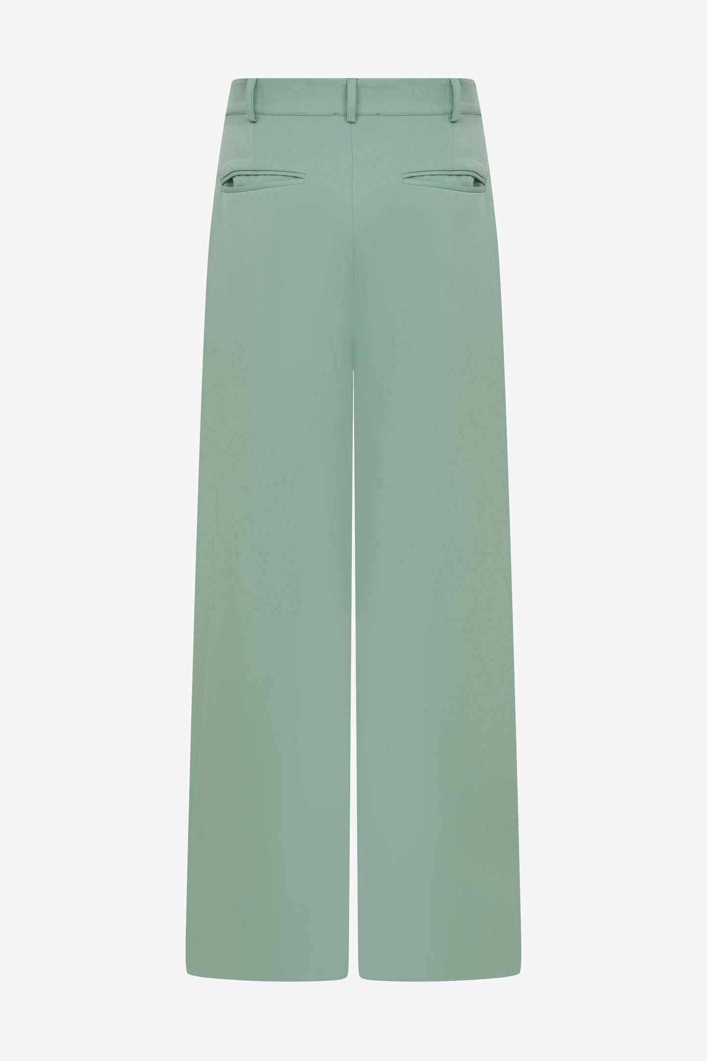BASIS WIDE-LEG PANTS - GREEN