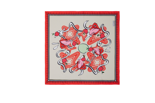 CHERRY IVORY SCARF