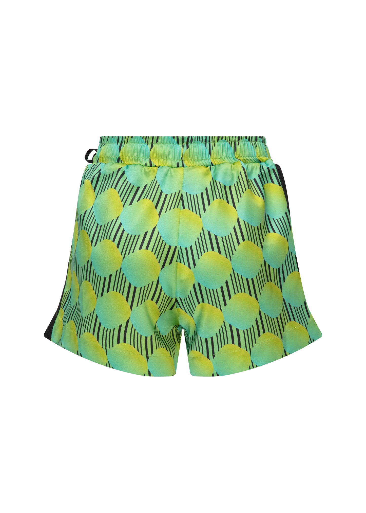 JETT POLKA DOT ELASTIC WASITED SHORTS WITH BOW DETAILS - GREEN