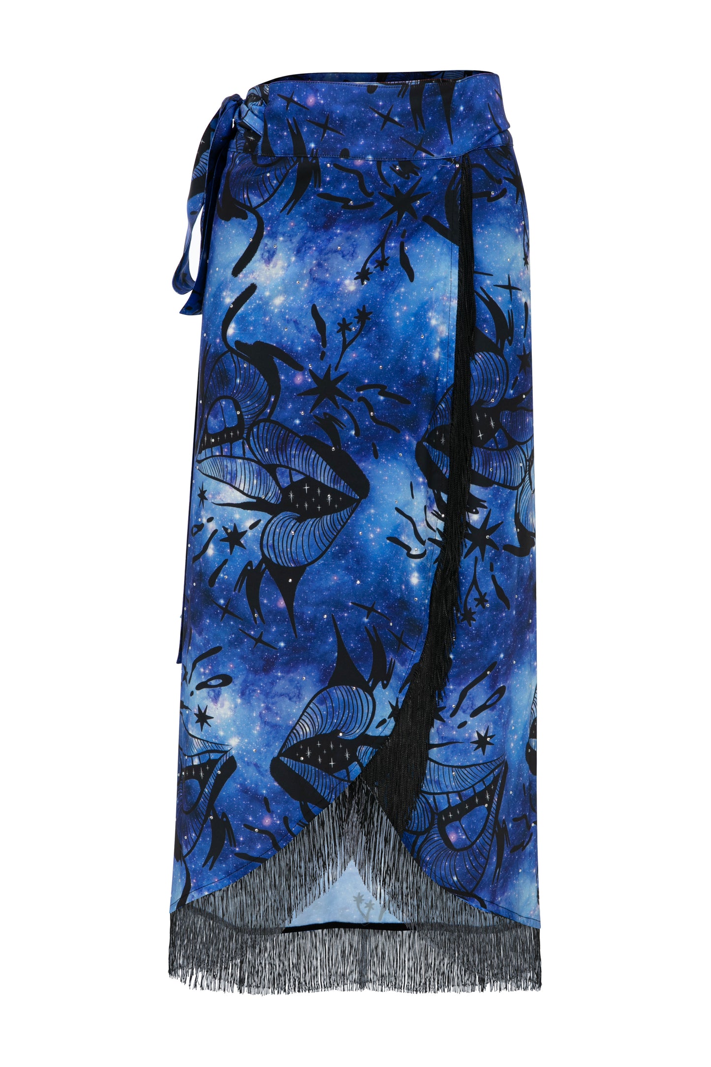 KISSPLODE GALAXY PRINTED WRAP PAREO