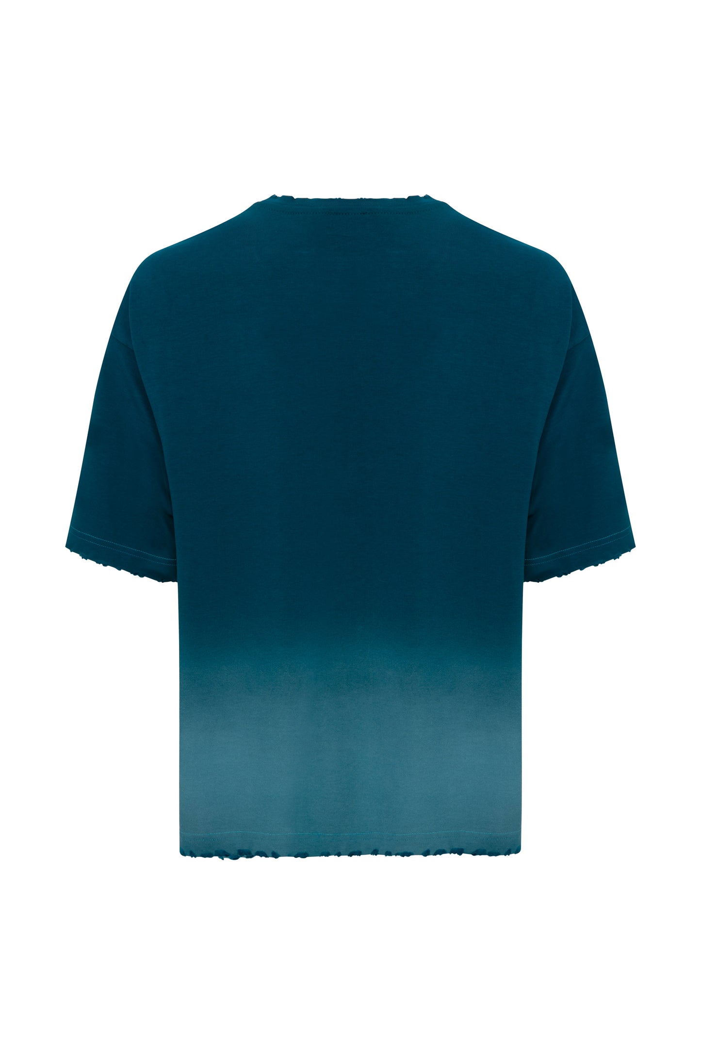 FAE HEART PRINTED BLUE T-SHIRT