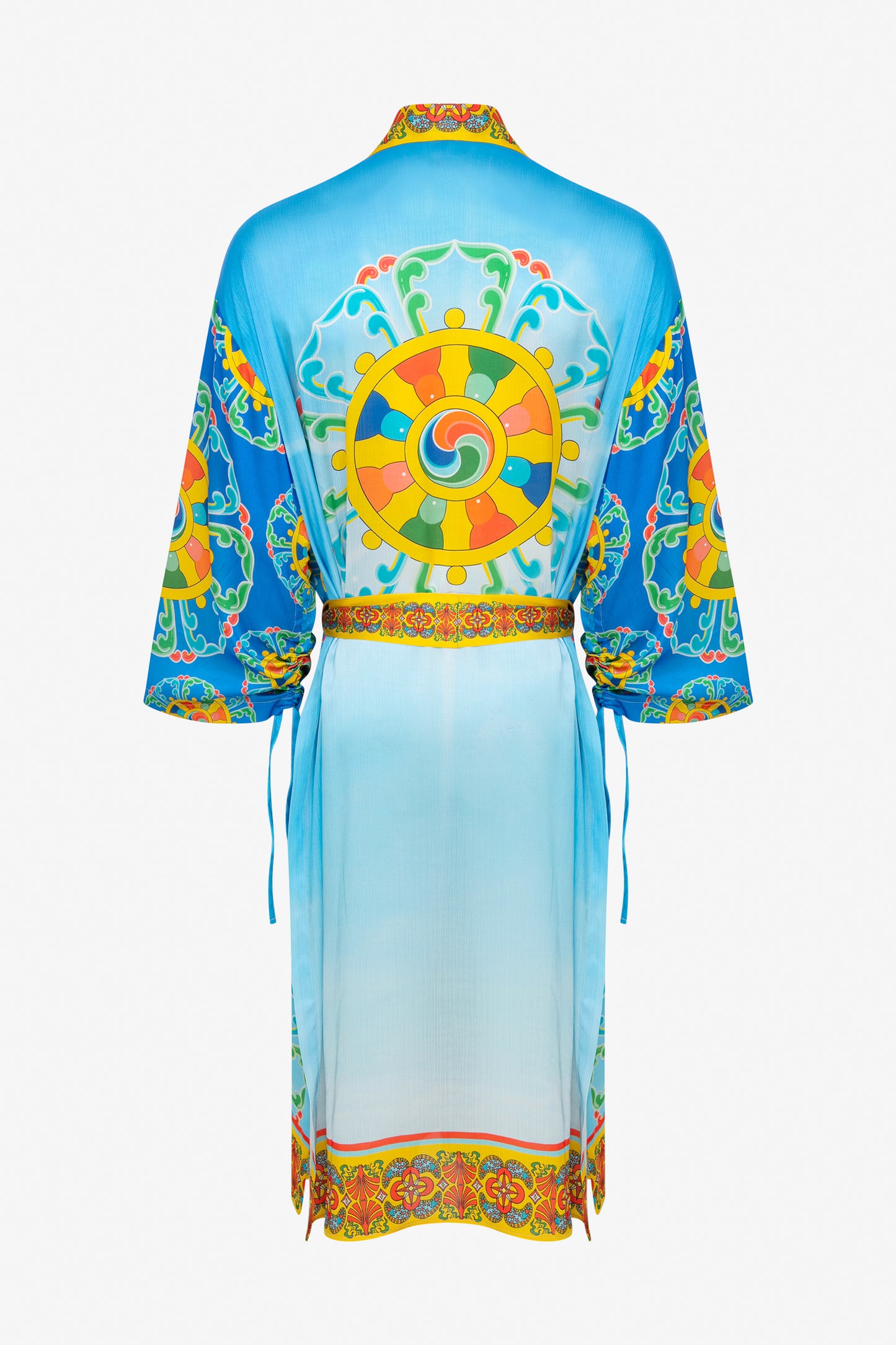 MANDALA PRINT HALO LONG CAFTAN