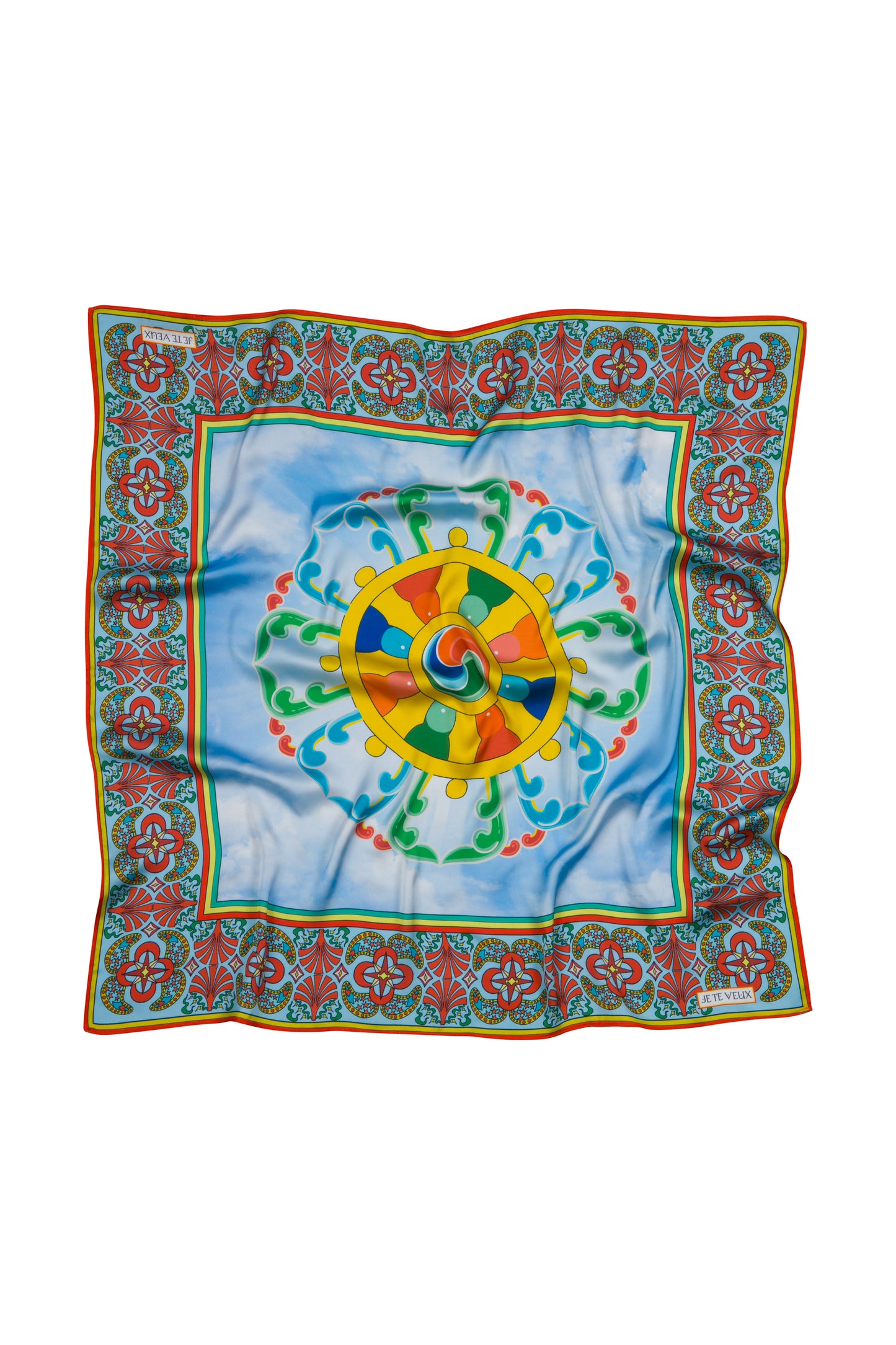 HALO TRADITIONAL EASTERN DESIGN PRINTED SCARF